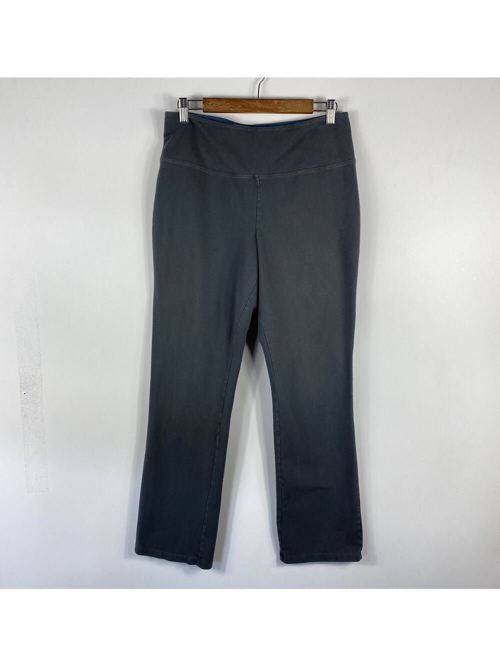 Women With Control Pants Medium Gray Tummy Control Baby Bell Pull On